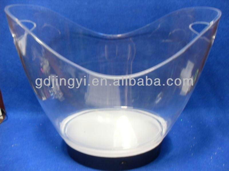 Plastic Ice Bucket With LED Stand for bar/party  3
