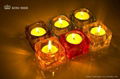 transparent acrylic oblong shape candle holder 