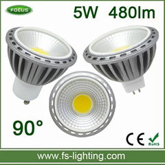 5w gu10 mr16 cob led spotlight