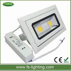  Rectangular round trunk cob led downlight