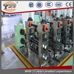 industrial pipe welding machine used in construction area