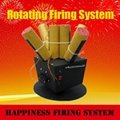 rotating fireworks firing system with 4 receivers 1