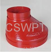 Grooved Concentric Reducer ductile iron pipe fitting galvanized 3