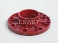 Ductile Iron Mechanical Cross Threaded Grooved Pipe Fitting 3