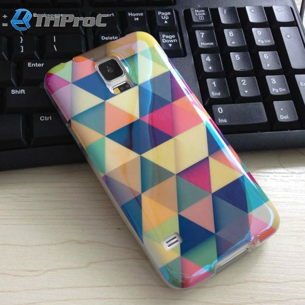 FREE SHIPPING Luxury Fashion Blue-Film Coating TPU Back Cellphone Cover 2