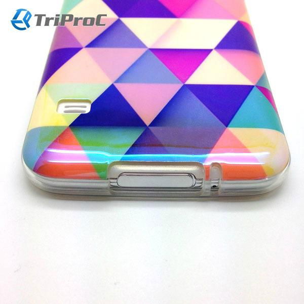 FREE SHIPPING Luxury Fashion Blue-Film Coating TPU Back Cellphone Cover 3