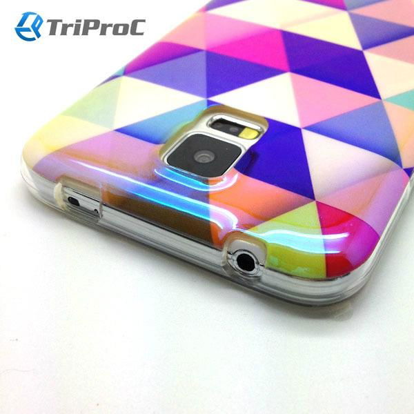 FREE SHIPPING Luxury Fashion Blue-Film Coating TPU Back Cellphone Cover 4