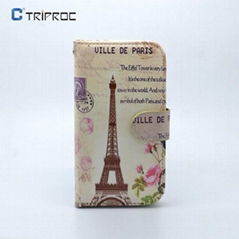 Building Pattern PU  Bag Cases for Samsung Galaxy S4 IV i9500