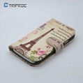 Building Pattern PU  Bag Cases for Samsung Galaxy S4 IV i9500 2