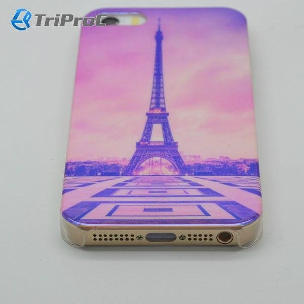 Luxury Blue Film Coating PC Hard Back Cover Phone Case for Apple iPhone 5 / 5S 4