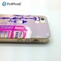 Blue-Film Coating TPU Back Cellphone Cover Mobile Phone Case for Apple iPhone 5 4