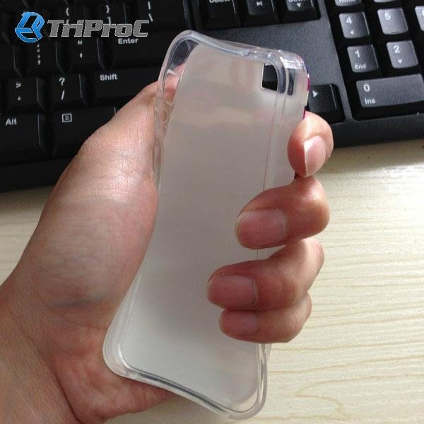 Blue-Film Coating TPU Back Cellphone Cover Mobile Phone Case for Apple iPhone 5 5