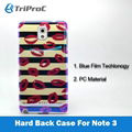  Luxury Blue Film Coating PC Hard Back Cover Phone Case for Samsung Galaxy Note  1