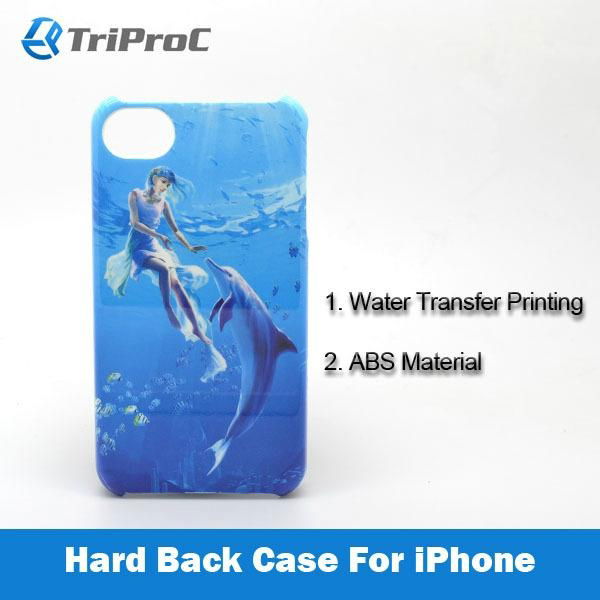 Water Transfer Printing ABS Hard Back Cover Phone Case for Apple iPhone 4 / 4S