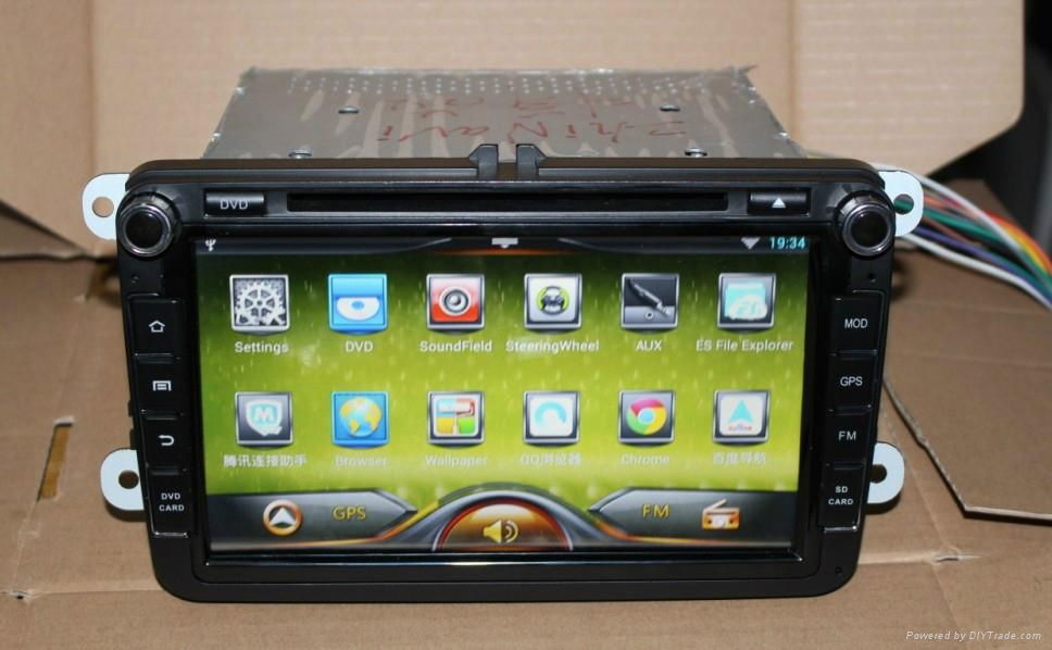 Pure car androd 4.2 OS For VW car dvd player with gps navigation system 2