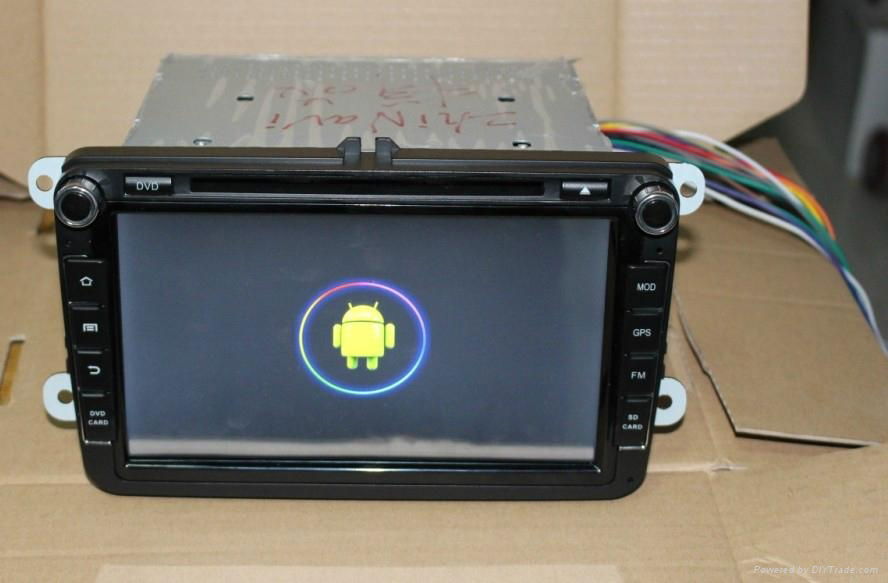 Pure car androd 4.2 OS For VW car dvd player with gps navigation system 5