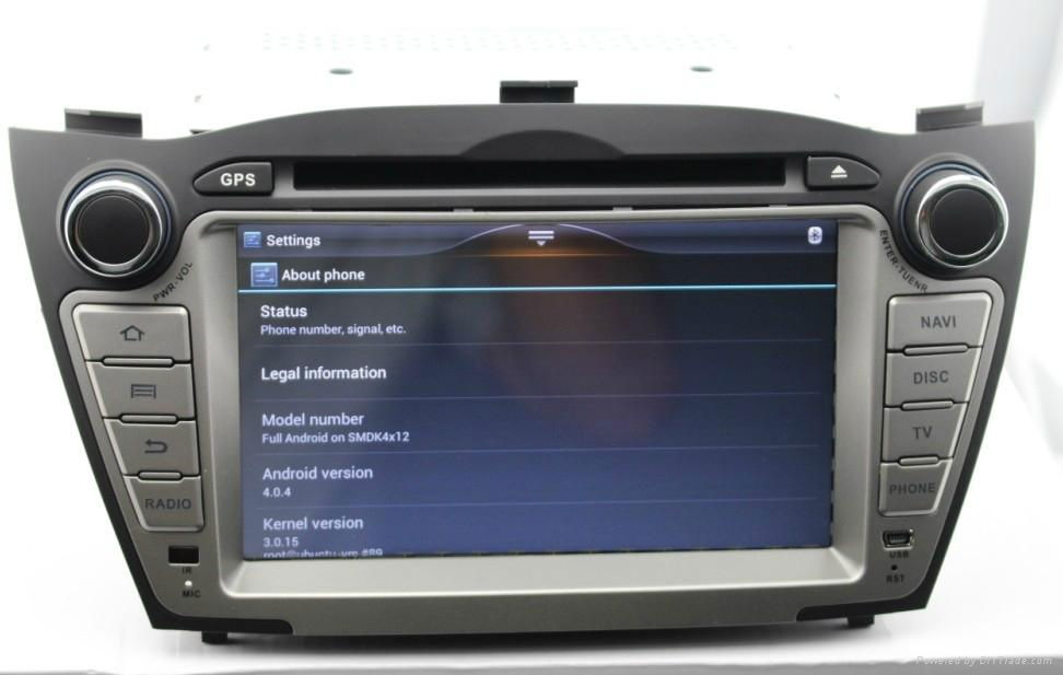 Full android 4.2 OS system For hyundai ix35 car dvd player with gps navigation 3