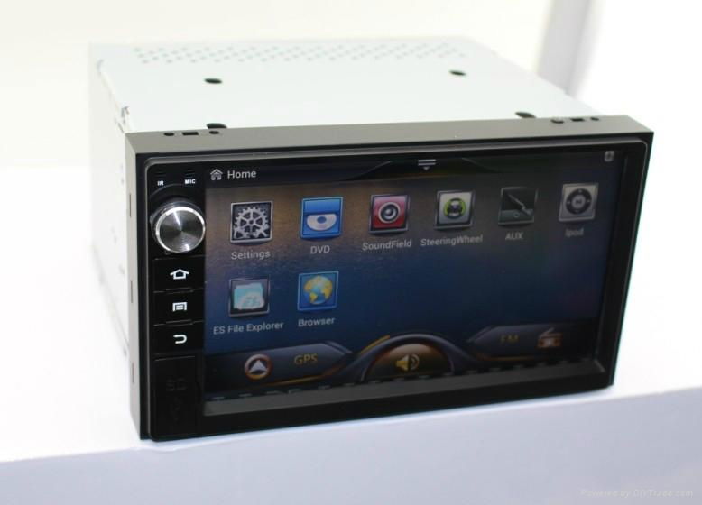 Universal 2 din android 4.2 os car dvd player with gps navigation system 2