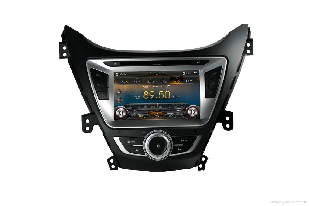 Pure android 4.2 system For hyundai elantra car dvd player with gps navigation 3