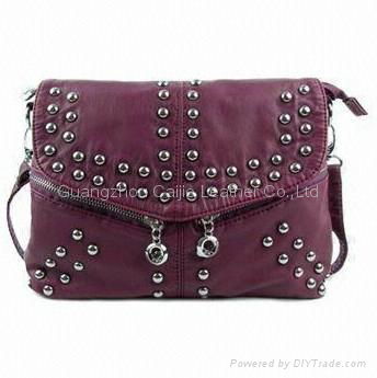  Ladies' Bag in Shiny Style, Made of Washed PU, Perfect Friend for All-time Use,