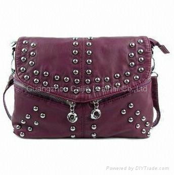 Ladies' Bag in Shiny Style, Made of Washed PU, Perfect Friend for All-time Use,