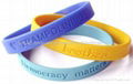 Fashion silicone wristbands/braclets for promotional gift 2