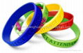 Various colors custom silicone bracelets for hot sell