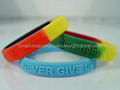 Various colors custom silicone bracelets for hot sell 4