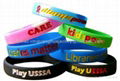 Debossed silicone custom bracelets from China 2