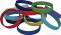 Cheap diffrent clors silicone rubber wirstbands in stock