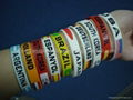 All kinds of colors silicone wrist bands 