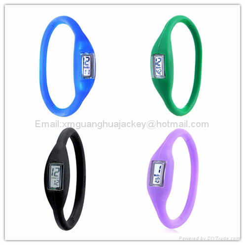 High quality silicone bracelet ion sports watch for hot sell 2