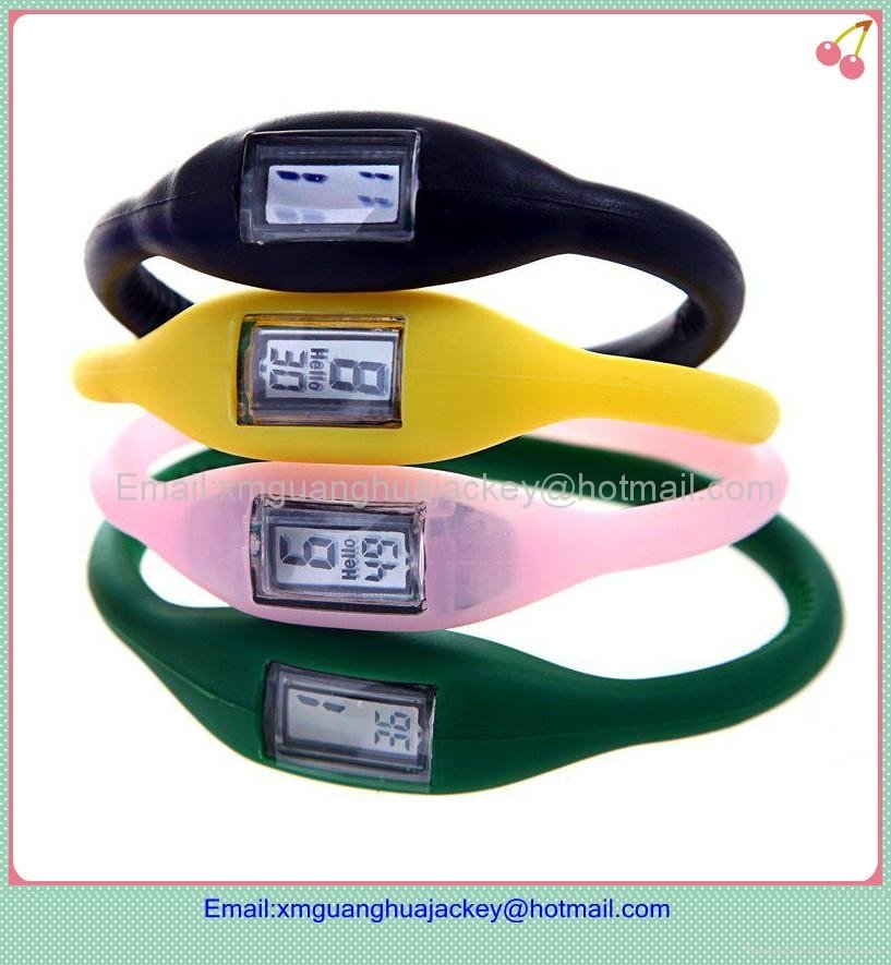 High quality silicone bracelet ion sports watch for hot sell 3