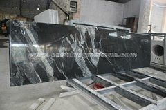 New Arrival Kashmir Black Granite Slab