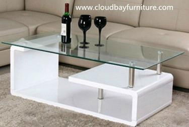 MDF and tempered glass contemporary dining room coffee 