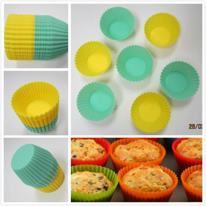Silicone Soft Round Cake Muffin Chocolate Cupcake Liner Baking Cup Mold 2