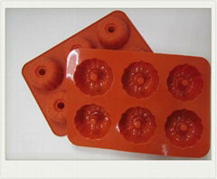 6 cup silicone Cake  Muffin baking mould