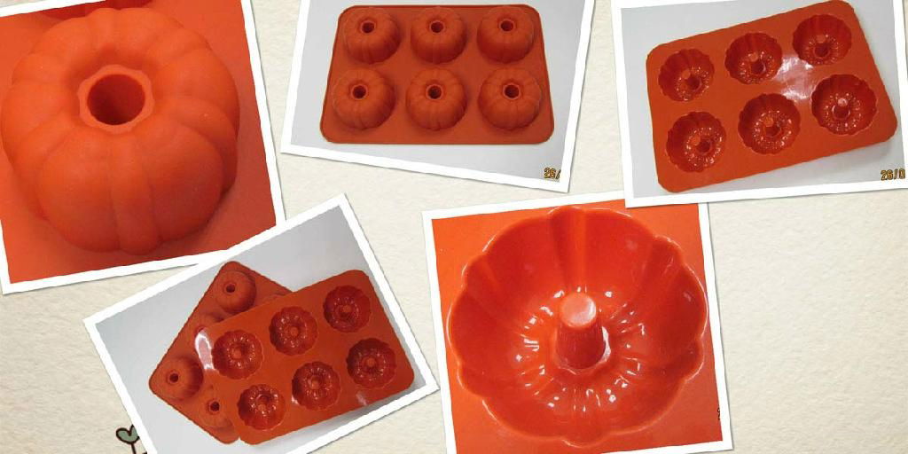 6 cup silicone Cake  Muffin baking mould 2