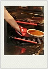 Silicone Oven Rack Edge Clip Guard Heat Resistant Red Set Of 2 Helps Avoid Burns