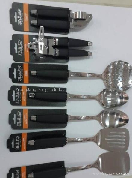 8pcs High Quality Stainless Steel Kitchen Tools with Plastic Handle