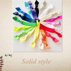 solid elastic hair bands