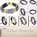 circle letter bracelet