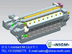NIGM 26V12 high-power 4000kw gas generator set