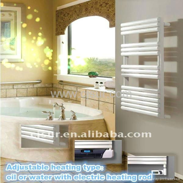 Designer bathroom electric towel warmer water heating 2