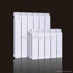 Bimetal aluminum arc radiator steel