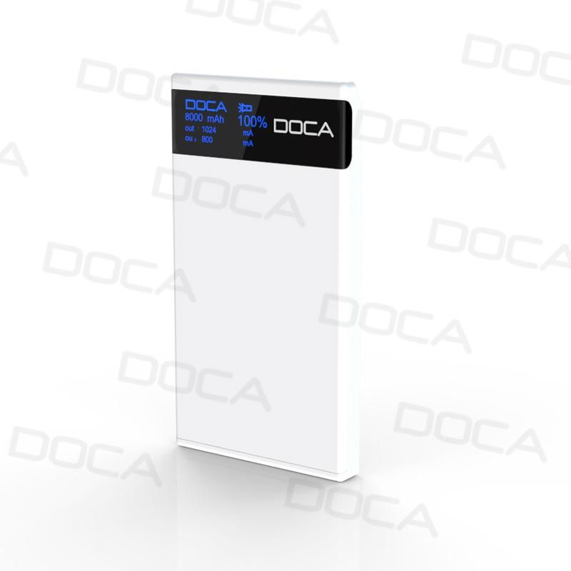 8000mah super high capacity powerbank with Large OLED Screen 2