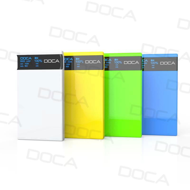 8000mah super high capacity powerbank with Large OLED Screen 4