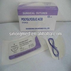 Synthetic PGA surgical suture