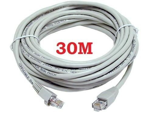 100FT 100 FT RJ45 CAT5 CAT5E Ethernet LAN Network Cable WHITE Brand New 30M