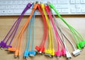 Cable For USB to 8pin iPhone5 30pin iPhone4 4s micro Samsung Android phones HTC 3